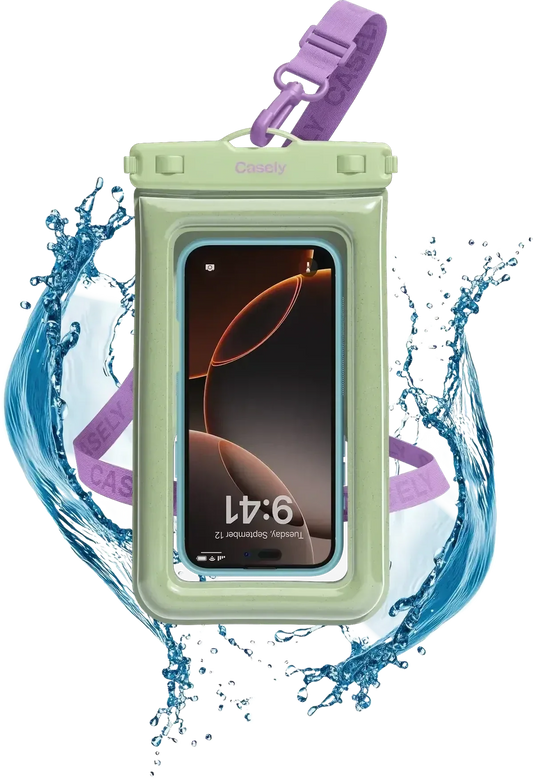 AquaBuddy | Kiwi Kiss Matcha Green Shimmer Waterproof Phone Pouch AquaBuddy get.casely