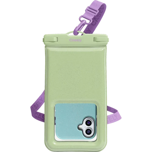 AquaBuddy | Kiwi Kiss Matcha Green Shimmer Waterproof Phone Pouch AquaBuddy get.casely