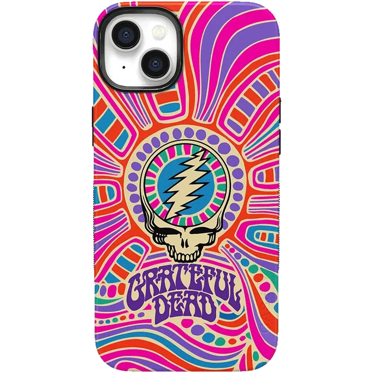 Art of Chaos | Grateful Dead Skull Case iPhone Case get.casely Bold + MagSafe® iPhone 14 Plus
