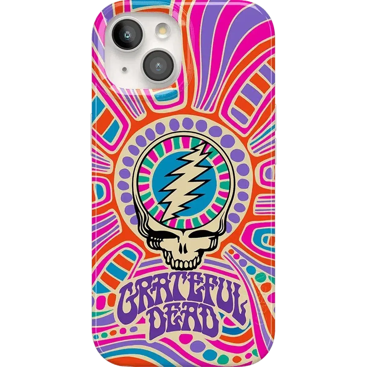 Art of Chaos | Grateful Dead Skull Case iPhone Case get.casely Classic + MagSafe® iPhone 15