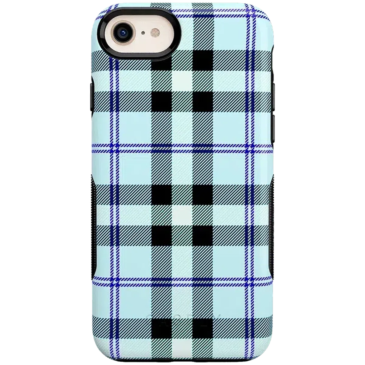 As if! | Light Blue Plaid Case iPhone Case get.casely Bold iPhone 6/7/8