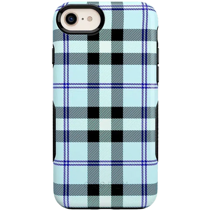 As if! | Light Blue Plaid Case iPhone Case get.casely Bold iPhone 6/7/8