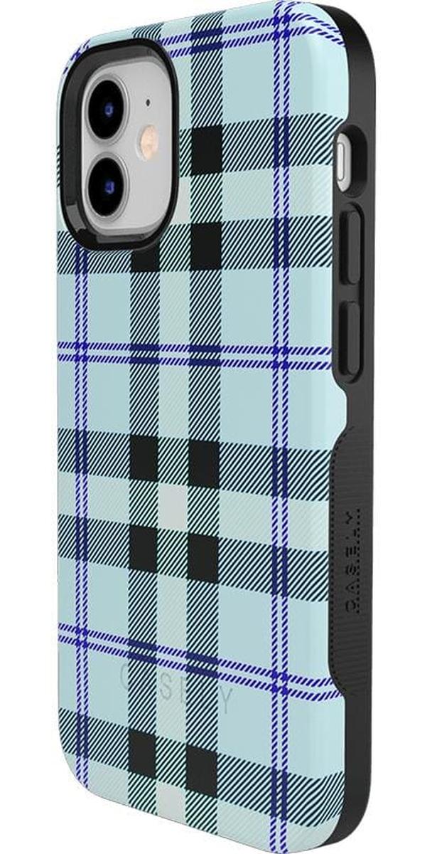 As if! | Light Blue Plaid Case iPhone Case get.casely