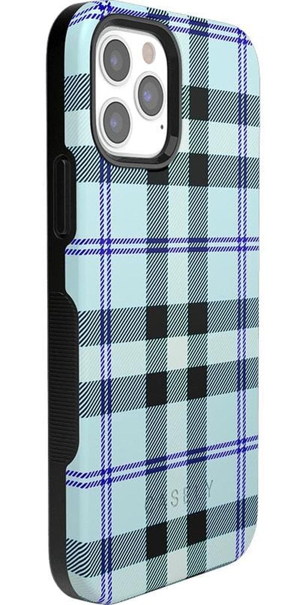 As if! | Light Blue Plaid Case iPhone Case get.casely