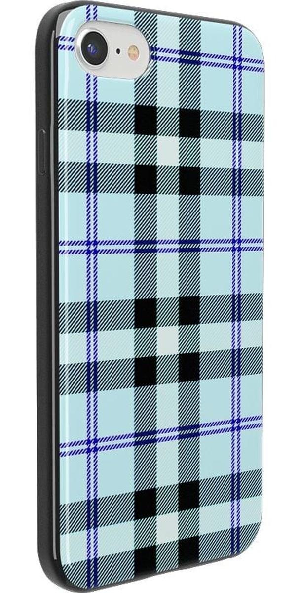 As if! | Light Blue Plaid Case iPhone Case get.casely