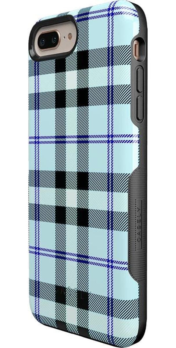 As if! | Light Blue Plaid Case iPhone Case get.casely