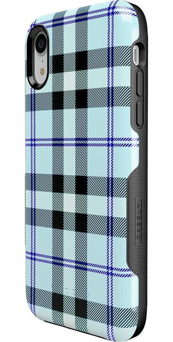 As if! | Light Blue Plaid Case iPhone Case get.casely