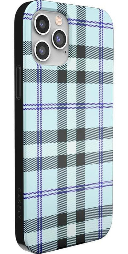 As if! | Light Blue Plaid Case iPhone Case get.casely