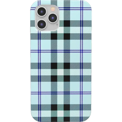 As if! | Light Blue Plaid Case iPhone Case get.casely