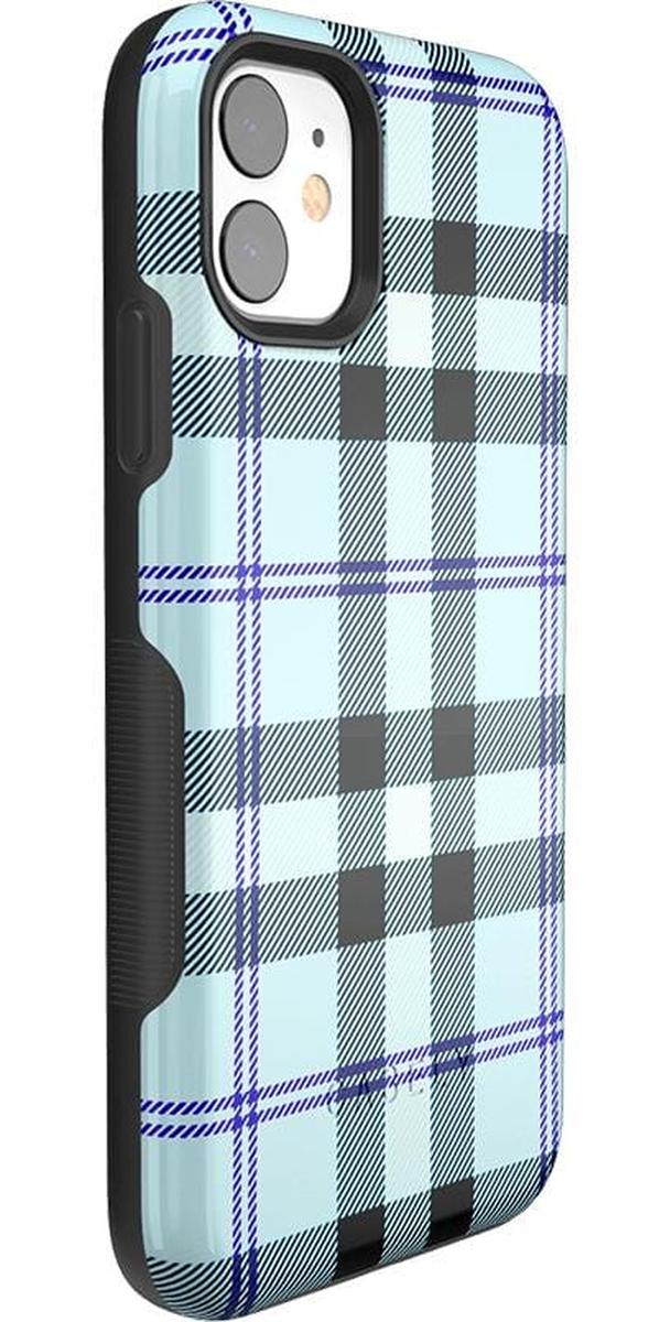As if! | Light Blue Plaid Case iPhone Case get.casely