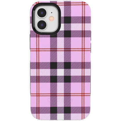 As if! | Light Purple Plaid Case iPhone Case get.casely Bold iPhone 12 Mini