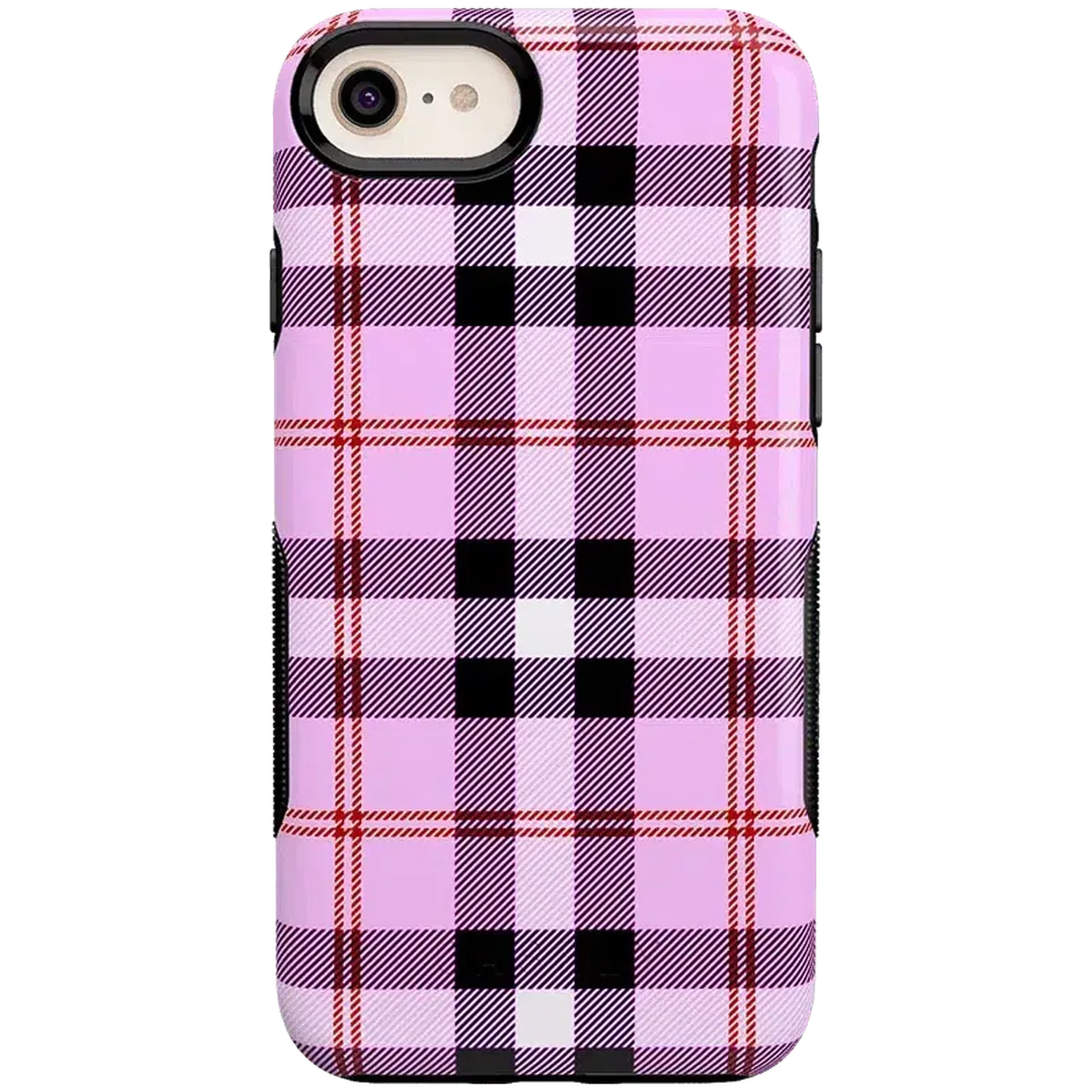 As if! | Light Purple Plaid Case iPhone Case get.casely Bold iPhone 6/7/8 Plus