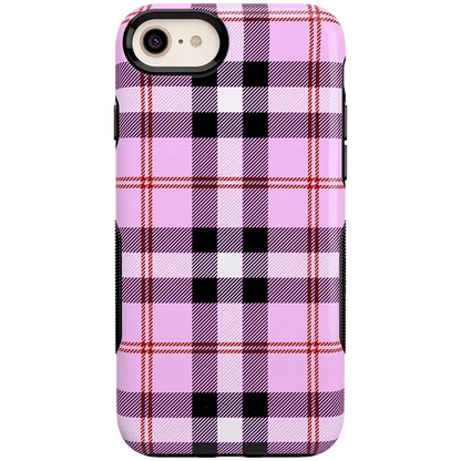 As if! | Light Purple Plaid Case iPhone Case get.casely Bold iPhone 6/7/8 Plus