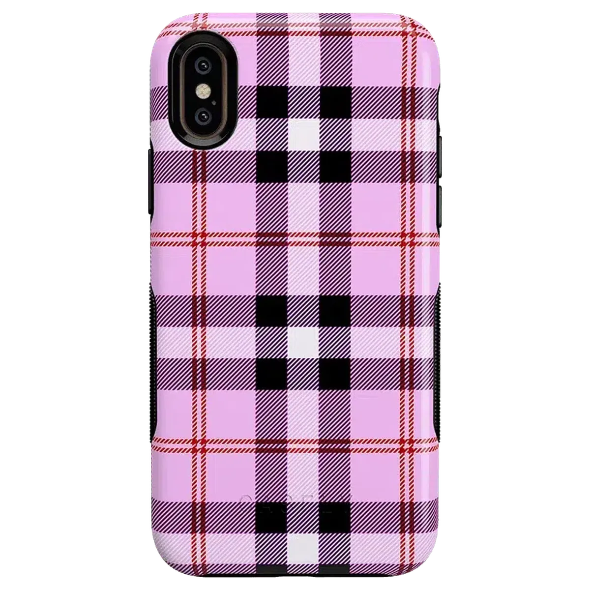 As if! | Light Purple Plaid Case iPhone Case get.casely Bold iPhone XS Max
