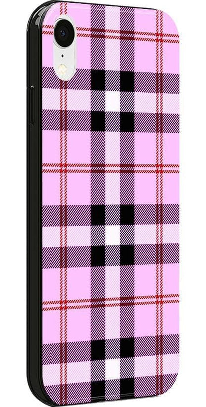 As if! | Light Purple Plaid Case iPhone Case get.casely