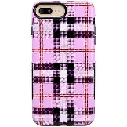 As if! | Light Purple Plaid Case iPhone Case get.casely