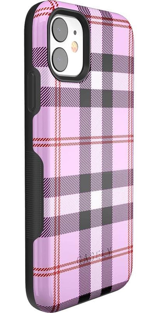 As if! | Light Purple Plaid Case iPhone Case get.casely