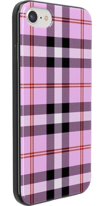 As if! | Light Purple Plaid Case iPhone Case get.casely