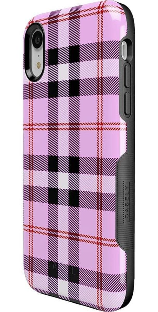 As if! | Light Purple Plaid Case iPhone Case get.casely