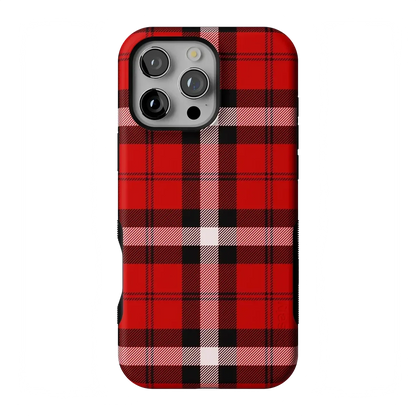 As if! | Red Plaid Case Phone Case get.casely Bold Flex + MagSafe® iPhone 16 Pro Max