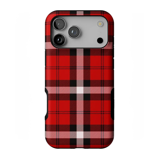 As if! | Red Plaid Case Phone Case get.casely Bold Flex + MagSafe® iPhone 17 Pro Max