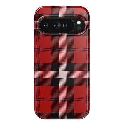 As if! | Red Plaid Case Phone Case get.casely Essential Google Pixel 9 Pro