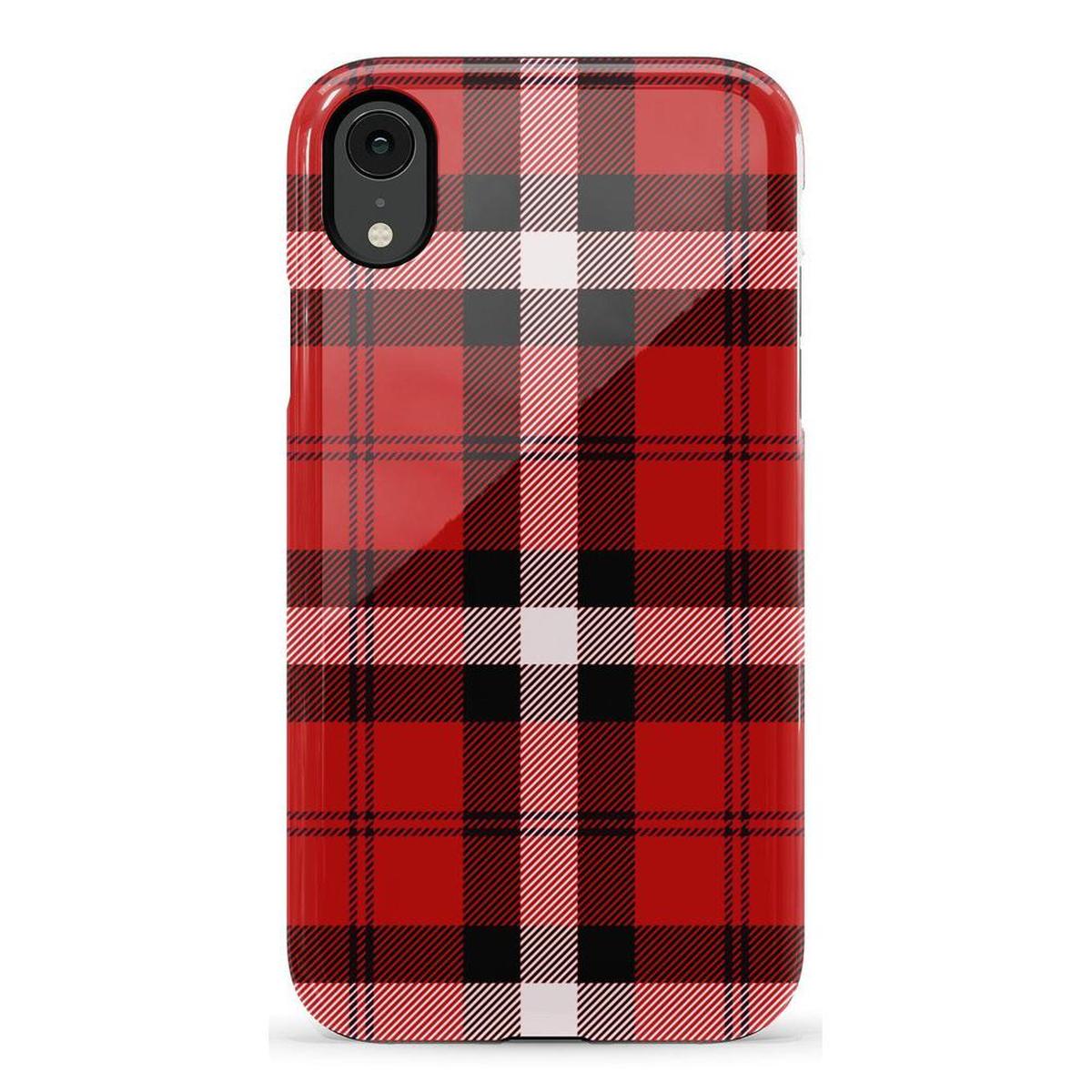 As if! | Red Plaid iPhone Case Phone Case get.casely Essential iPhone XR
