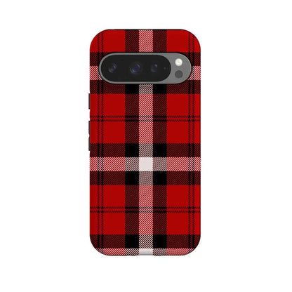 As if! | Red Plaid Case Phone Case get.casely Essential + MagSafe® Google Pixel 10 Pro