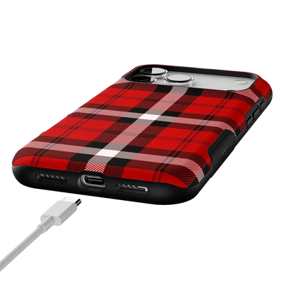 As if! | Red Plaid Case Phone Case get.casely