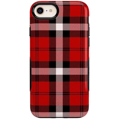As if! | Red Plaid iPhone Case iPhone Case get.casely Bold iPhone 6/7/8