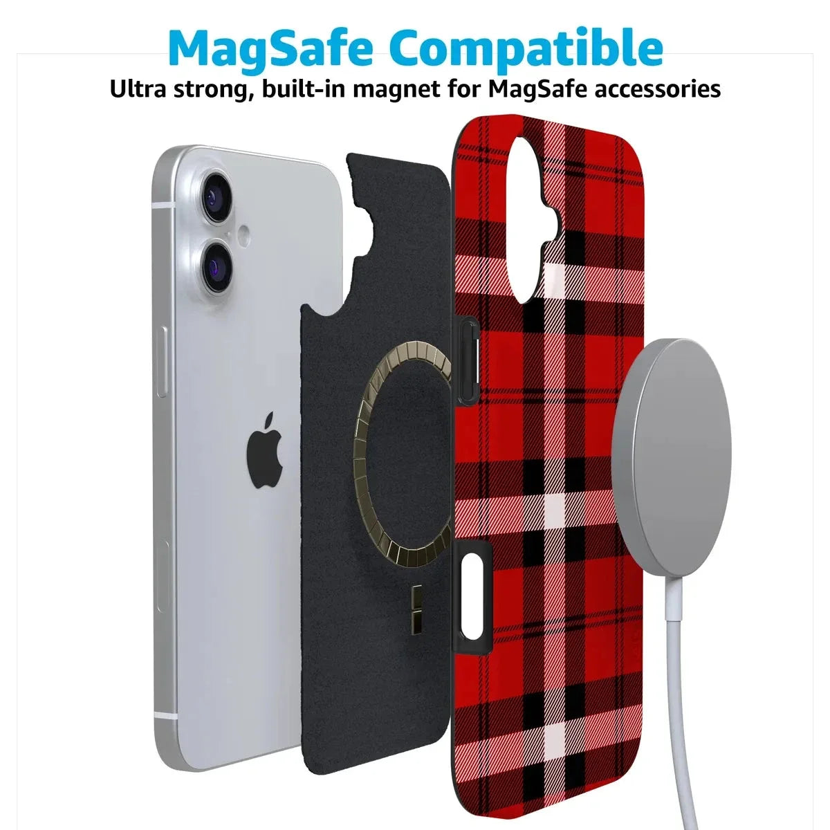 As if! | Red Plaid Case Phone Case get.casely