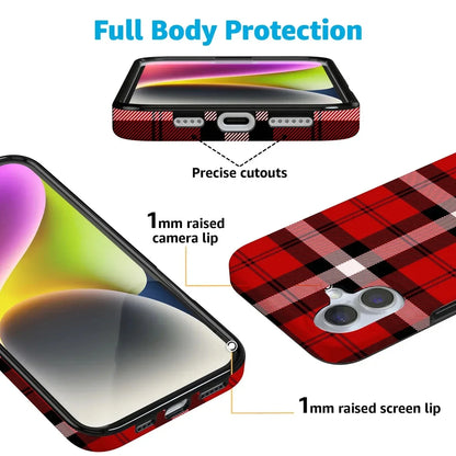 As if! | Red Plaid Case Phone Case get.casely