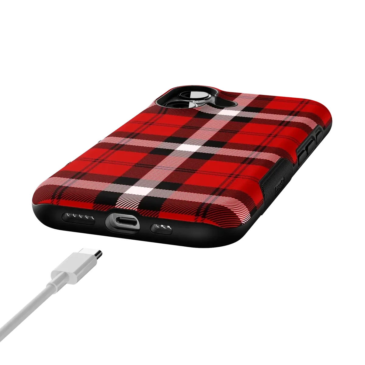 As if! | Red Plaid Case Phone Case get.casely