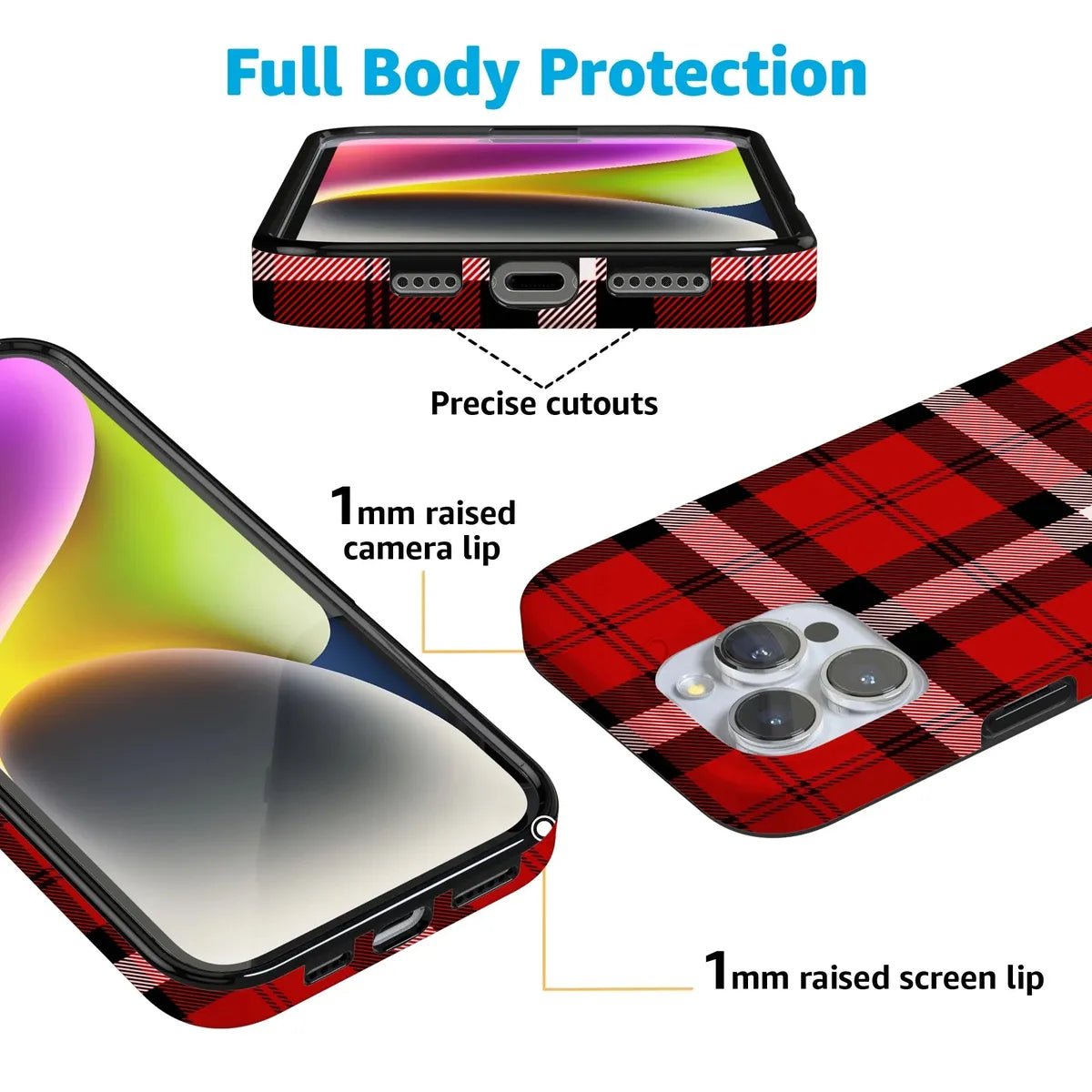 As if! | Red Plaid Case Phone Case get.casely