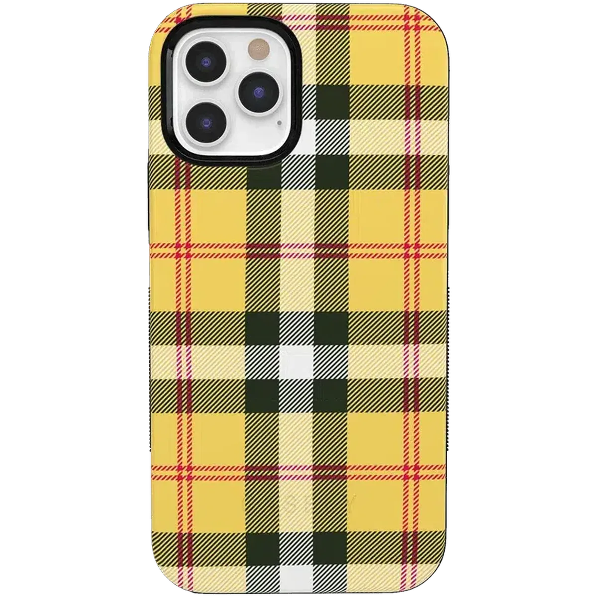 As if! | Yellow Plaid iPhone Case iPhone Case get.casely Bold iPhone 12 Pro