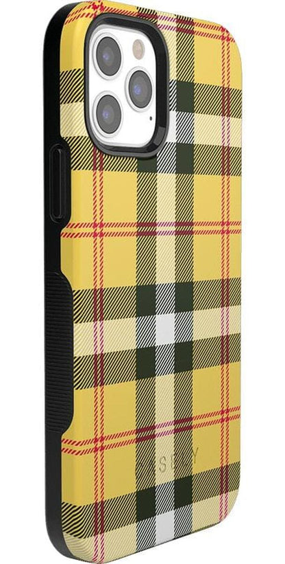 As if! | Yellow Plaid iPhone Case iPhone Case get.casely