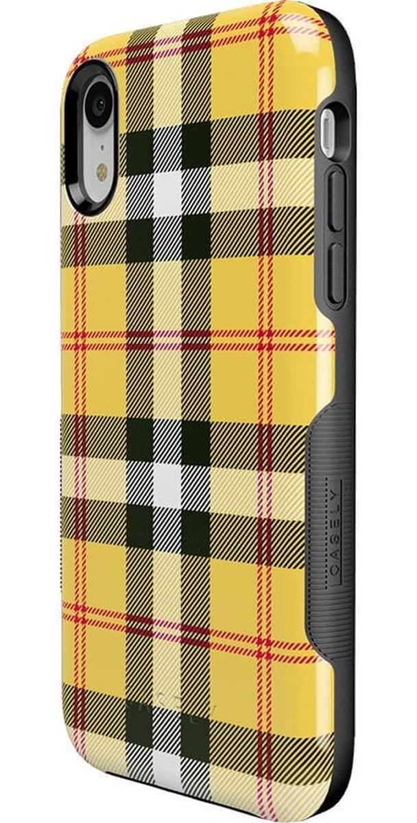 As if! | Yellow Plaid iPhone Case iPhone Case get.casely