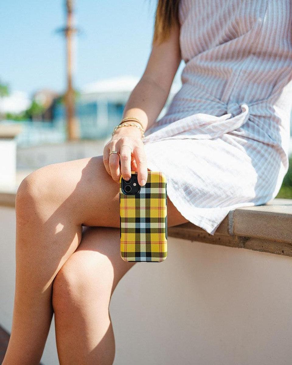 As if! | Yellow Plaid iPhone Case iPhone Case get.casely