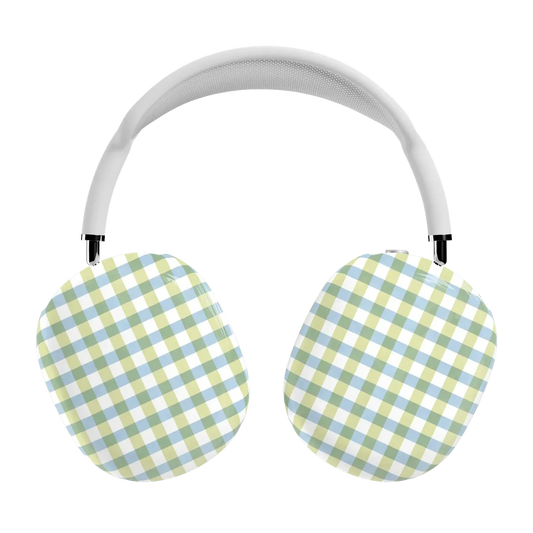 Pastel Picnic | Blue & Green Gingham AirPods Max Case