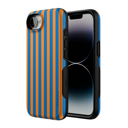 Go New York | Blue & Orange Stripes Case