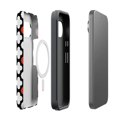Red Lattice Tile | High Contrast Design Case
