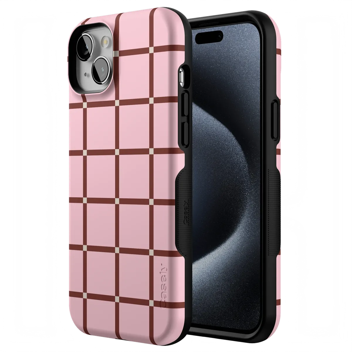 Uptown Gridlock | Pink Checkerboard Case