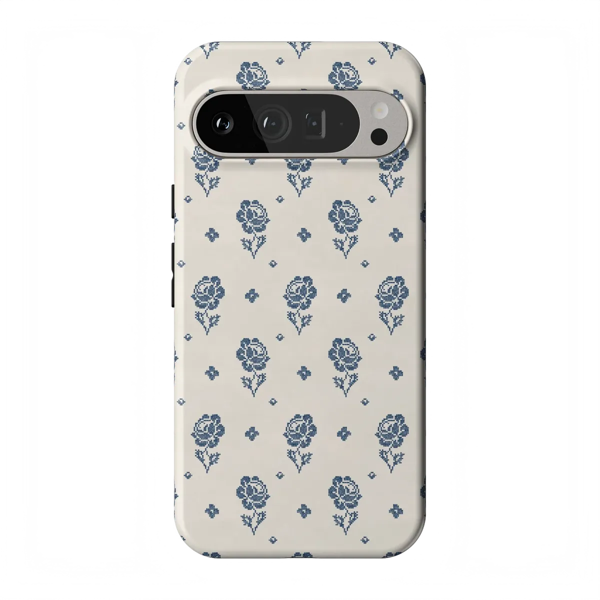 Seaside Stitch | Vintage Roses Case - Google Pixel 9 Pro XL
