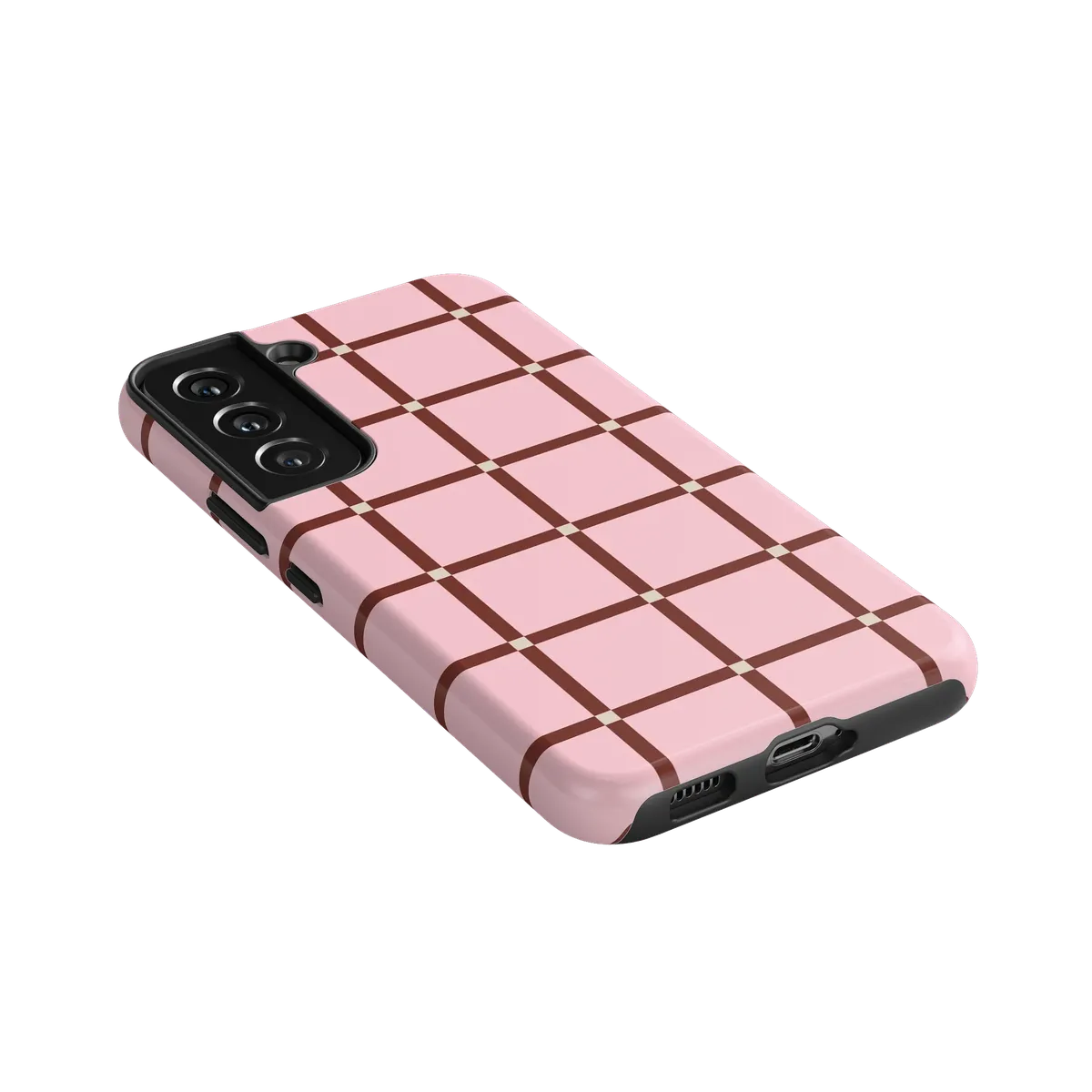 Uptown Gridlock | Pink Checkerboard Case