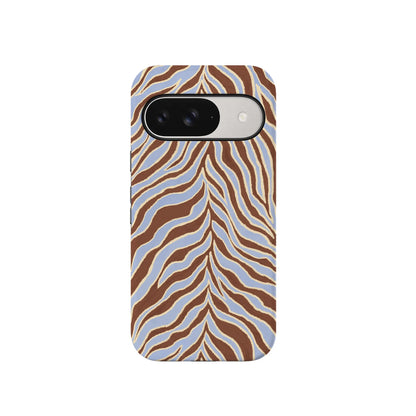 Untamed | Brown & Blue Zebra Case