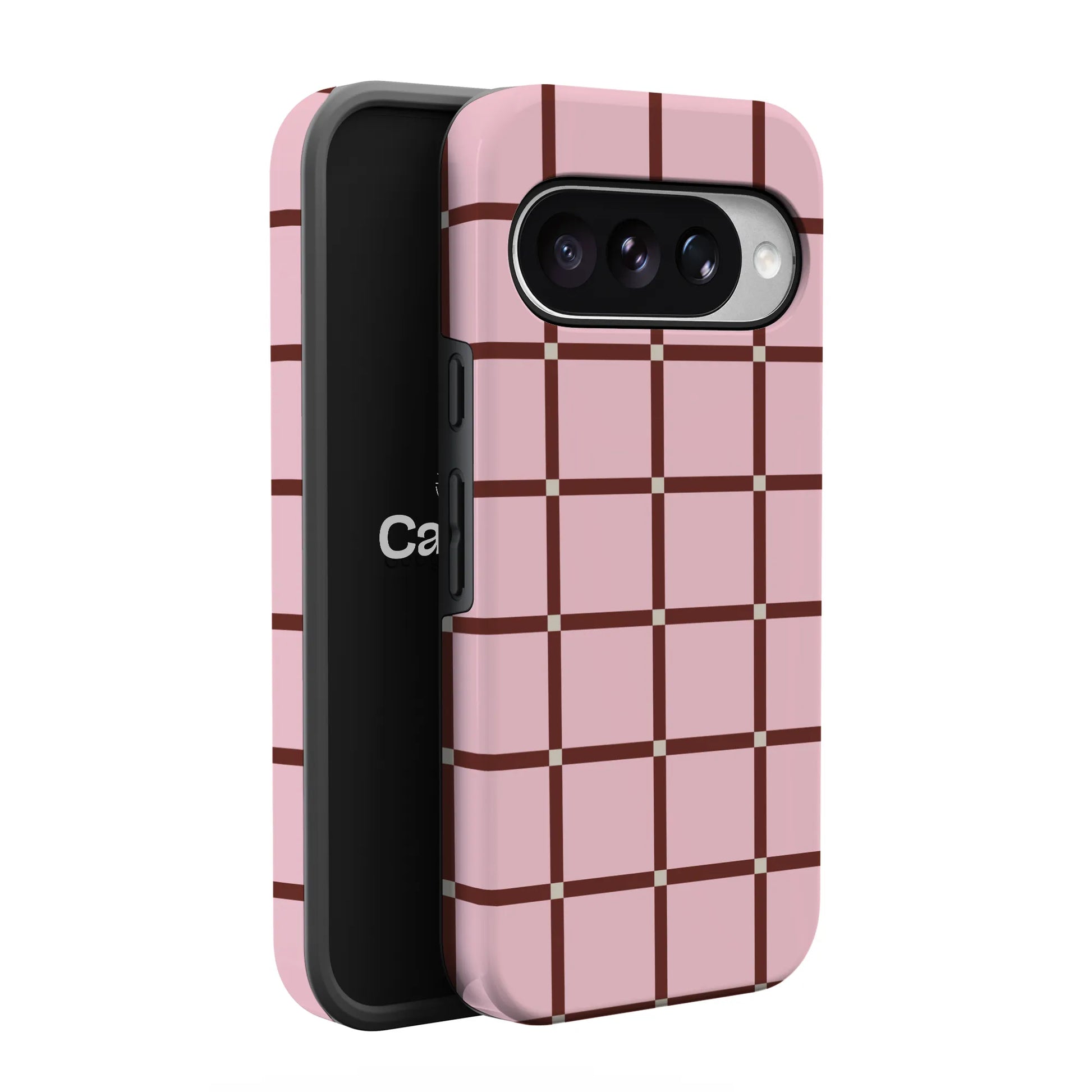 Uptown Gridlock | Pink Checkerboard Case