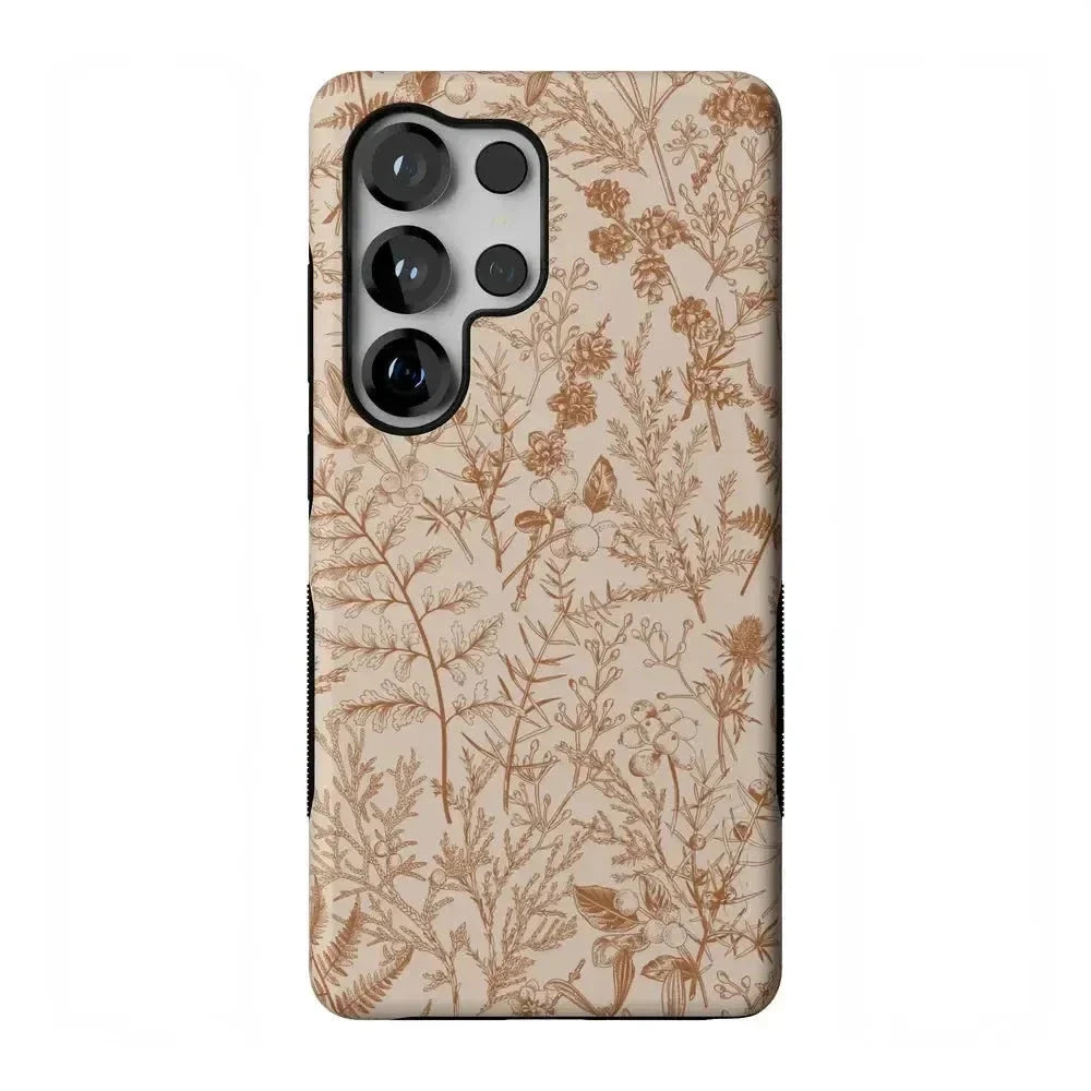 Beige Garden | Neutral Floral Case iPhone Case get.casely Bold Flex + MagSafe® Galaxy S25