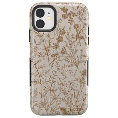 Beige Garden | Neutral Floral Case iPhone Case get.casely Bold + MagSafe® iPhone 12