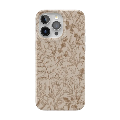 Beige Garden | Neutral Floral Case iPhone Case get.casely Classic + MagSafe® iPhone 15 Pro Max