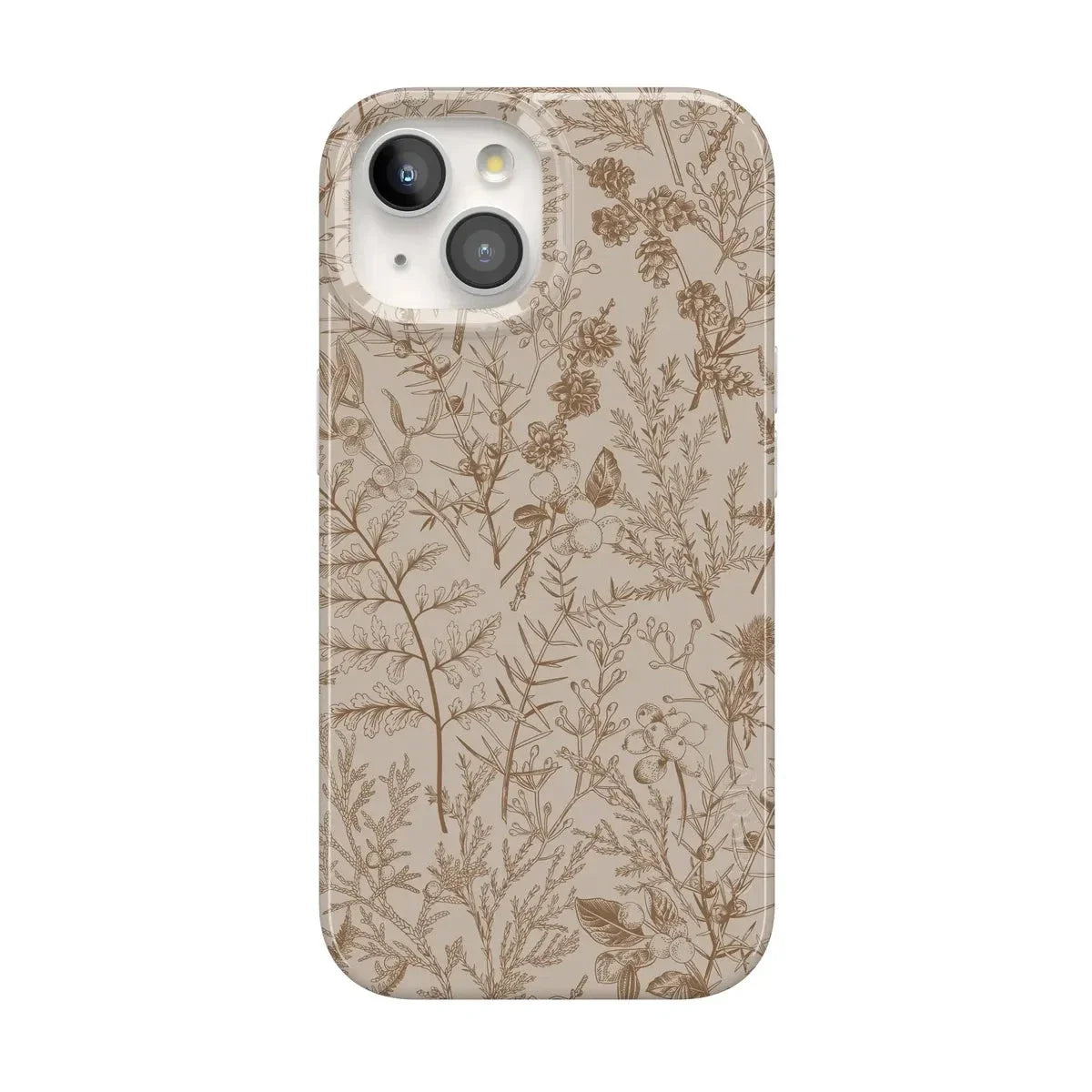 Beige Garden | Neutral Floral Case iPhone Case get.casely Classic + MagSafe® iPhone 15